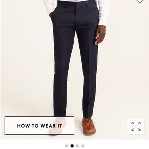 J. Crew Ludlow Slim Stretch Italian Pants - 33x34 - Navy - NEW WITH TAGS